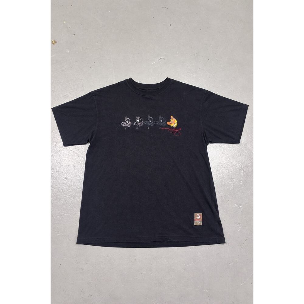Rare Y2K Shaquille O'Neal NBA Graphic Tee Size L Vintage 2000s Black Shirt